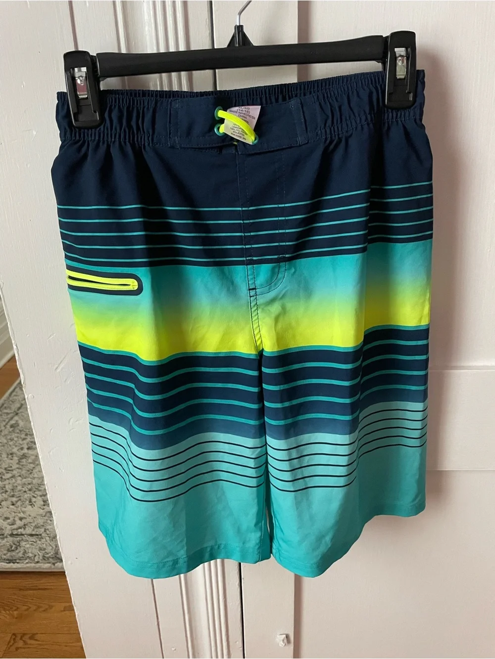 3 pair boys swimming trunks, 1 boys board short